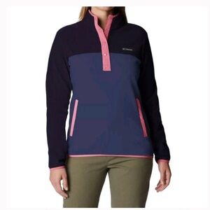 Columbia Dark Blue and Bright Pink Pullover